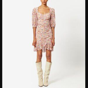 Isabel Marant Étoile Women's Lunesa Dress Ecru Orange FR 38